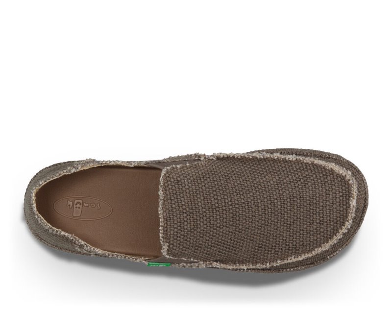 Sanuk Rounder Men's Shoes Brown | Canada 244EBC